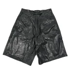 Raspberry Hills Leather Shorts Black’