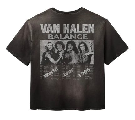 Gold+Vintage Gallery Raspberry Hills Balance Van Halen Tee Black
