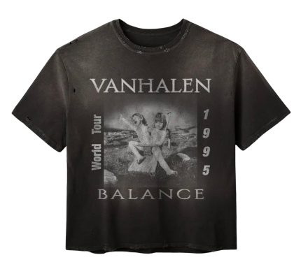 Gold+Vintage Gallery Raspberry Hills Balance Van Halen Tee Black