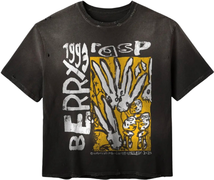 Gold+Vintage Raspberry Hills Code 77 Tee Black