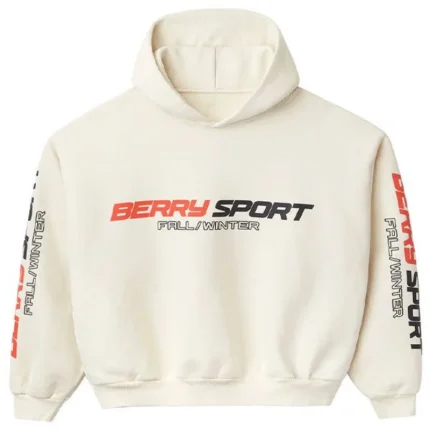 Raspberry Hills Berry Sport Cream Hoodie