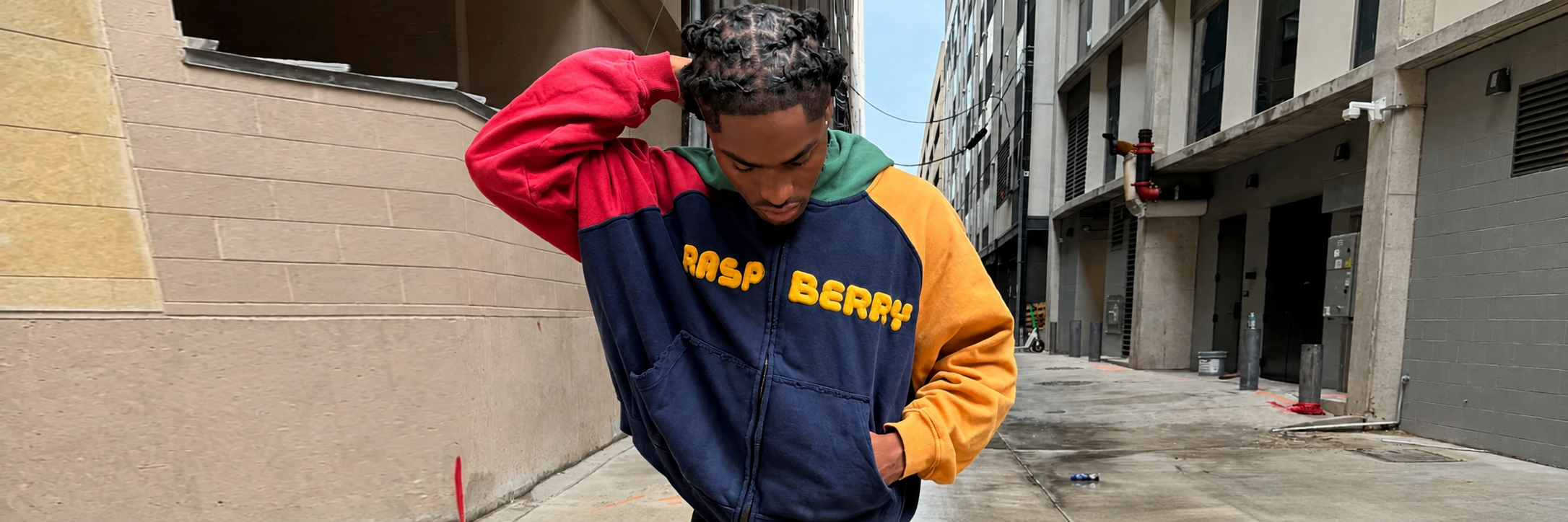 Raspberry Hills Hoodie Banner